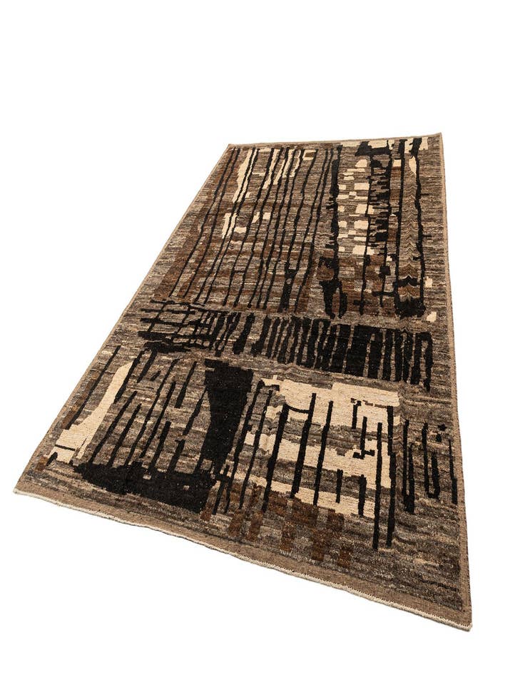 Detail image of  9' 3 x 12' 2  Hand Knotted Marok Kilim Rug