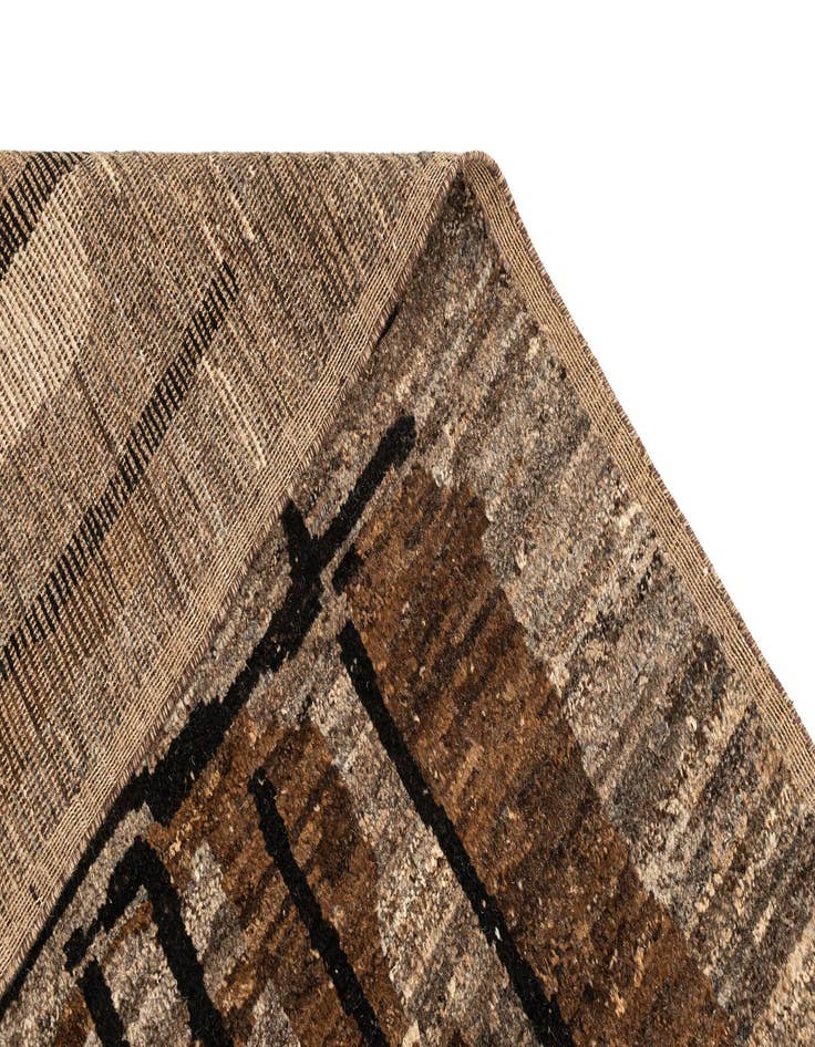 Detail image of  9' 3 x 12' 2  Hand Knotted Marok Kilim Rug