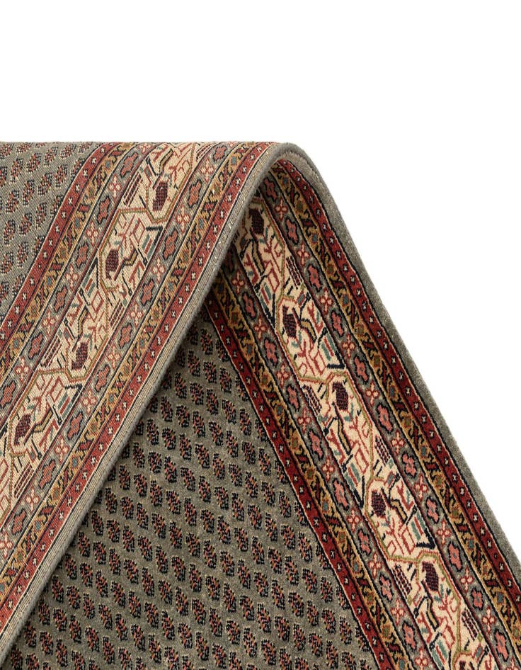 Detail image of  4' 7 x 6' 8  Hand Knotted Mir Oriental Wool Rug