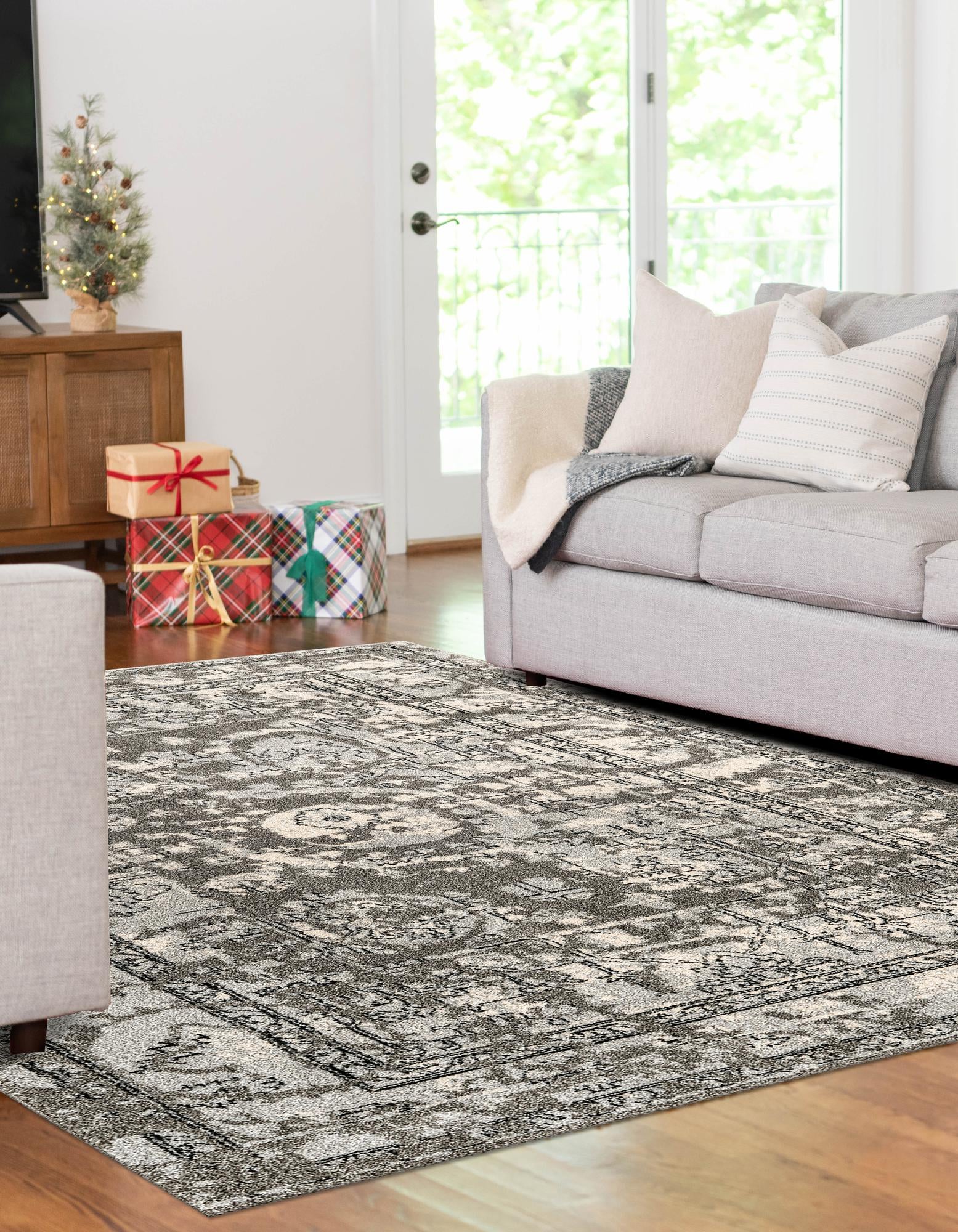 Gray 8' x 10' Miranda Rug | Rugs.com