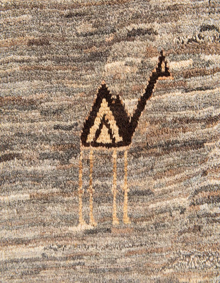 Detail image of  5' x 6' 5  Hand Knotted Modern Ziegler Rug