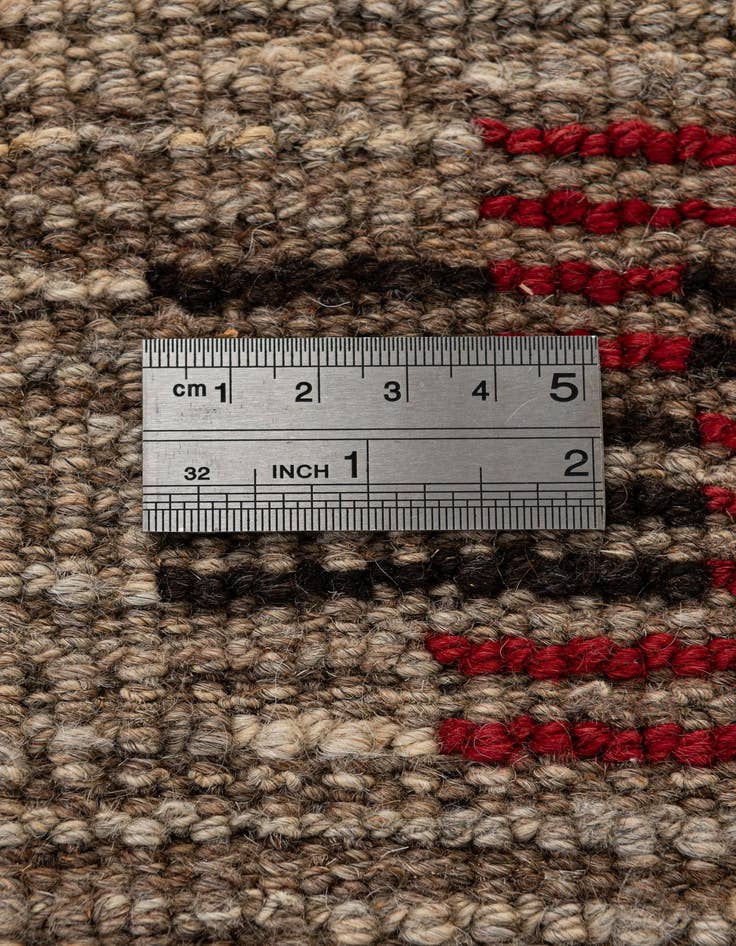 Detail image of  4' 3 x 5' 10  Hand Knotted Moroccan Wool Rug