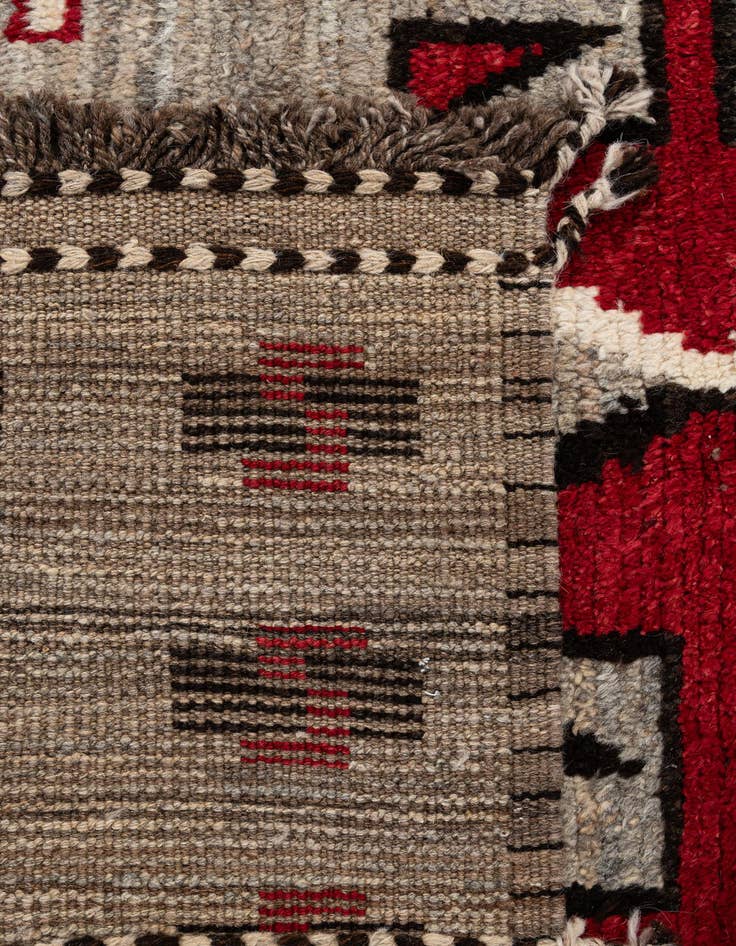 Detail image of  4' 3 x 5' 10  Hand Knotted Moroccan Wool Rug