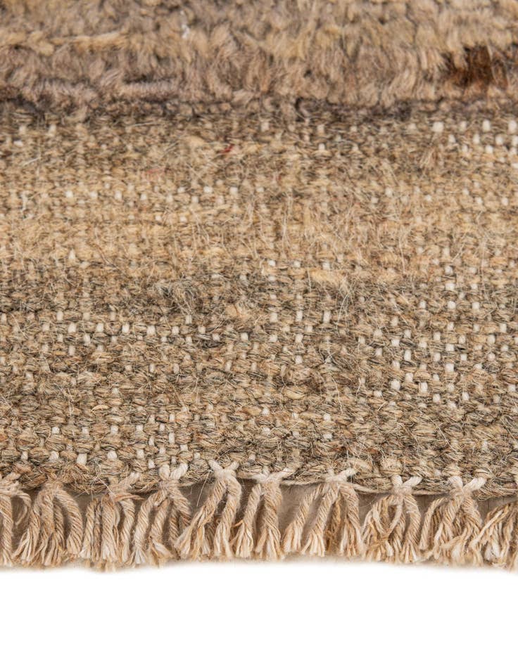 Detail image of  4' 8 x 6' 2  Hand Knotted Moroccan Wool Rug