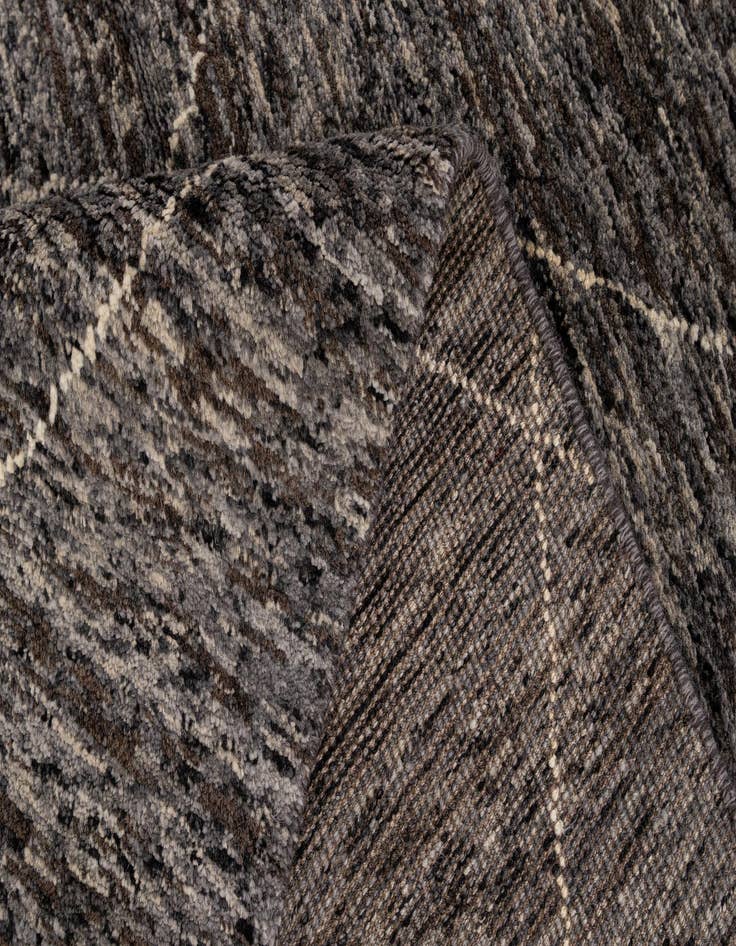 Detail image of  4' 7 x 6' 5  Hand Knotted Moroccan Wool Rug