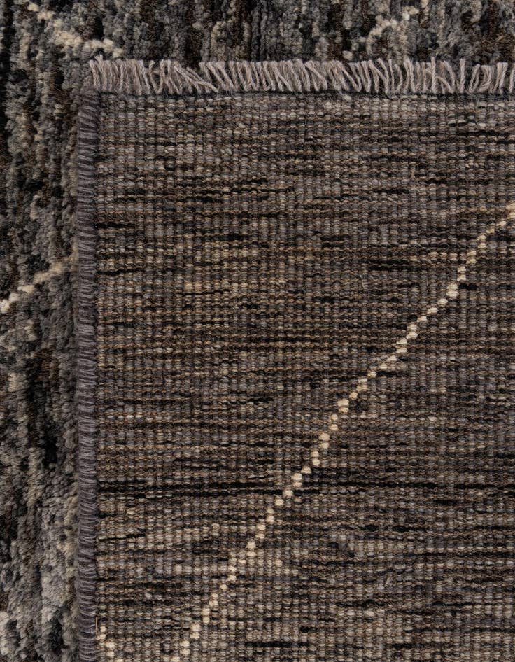 Detail image of  4' 7 x 6' 5  Hand Knotted Moroccan Wool Rug