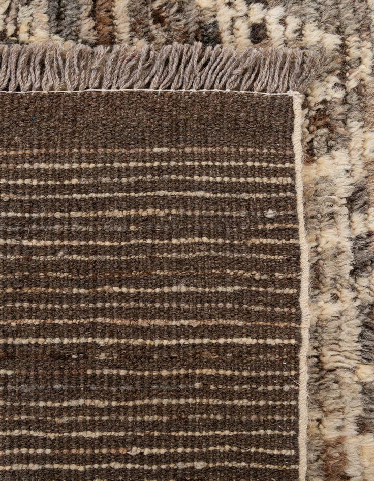 Detail image of  5' 5 x 8'  Hand Knotted Moroccan Wool Rug