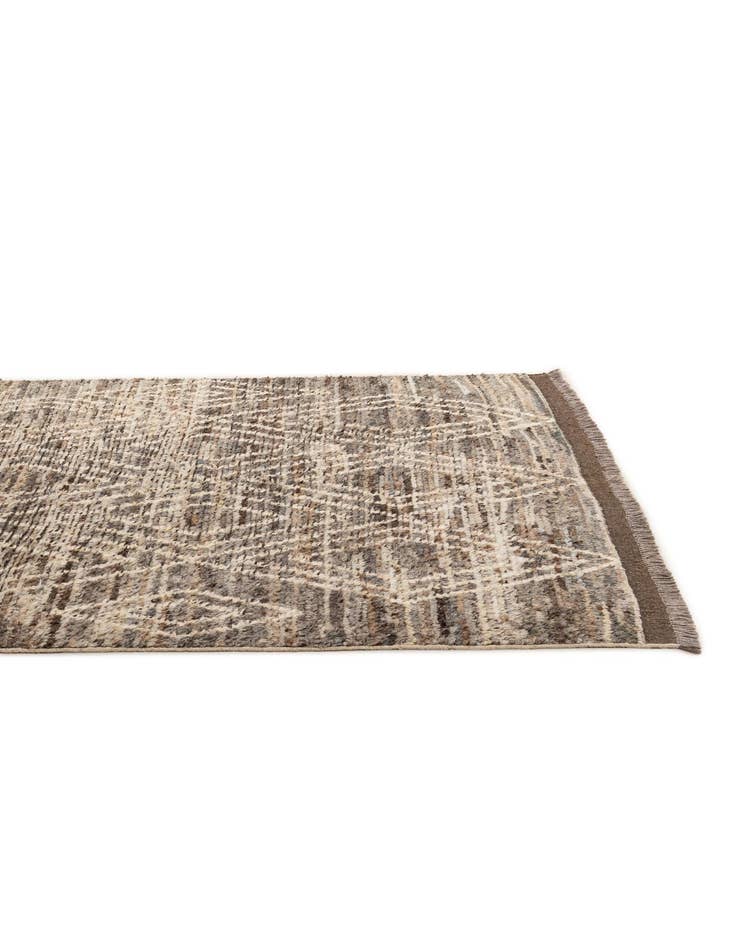 Detail image of  5' 5 x 8'  Hand Knotted Moroccan Wool Rug