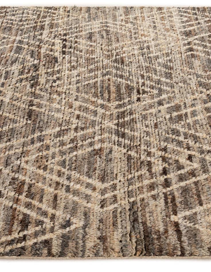 Detail image of  5' 5 x 8'  Hand Knotted Moroccan Wool Rug