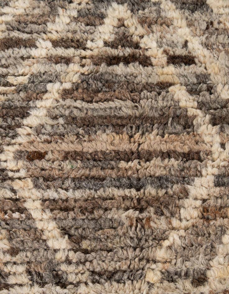 Detail image of  5' 5 x 8'  Hand Knotted Moroccan Wool Rug