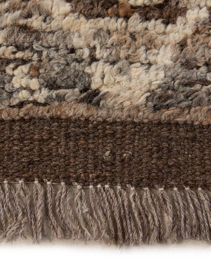 Detail image of  5' 5 x 8'  Hand Knotted Moroccan Wool Rug