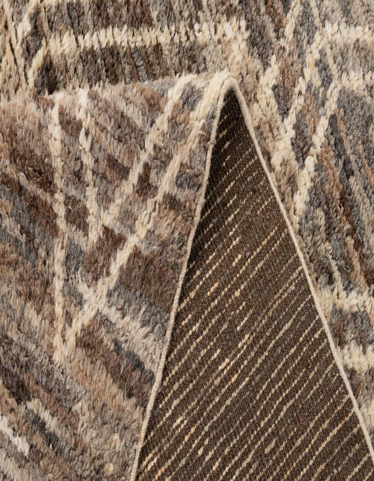 Detail image of  5' 5 x 8'  Hand Knotted Moroccan Wool Rug