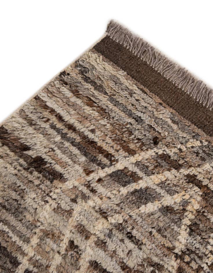 Detail image of  5' 5 x 8'  Hand Knotted Moroccan Wool Rug