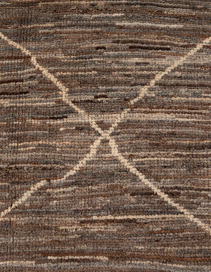 Detail image of  5' 11 x 7' 11  Hand Knotted Moroccan Wool Rug