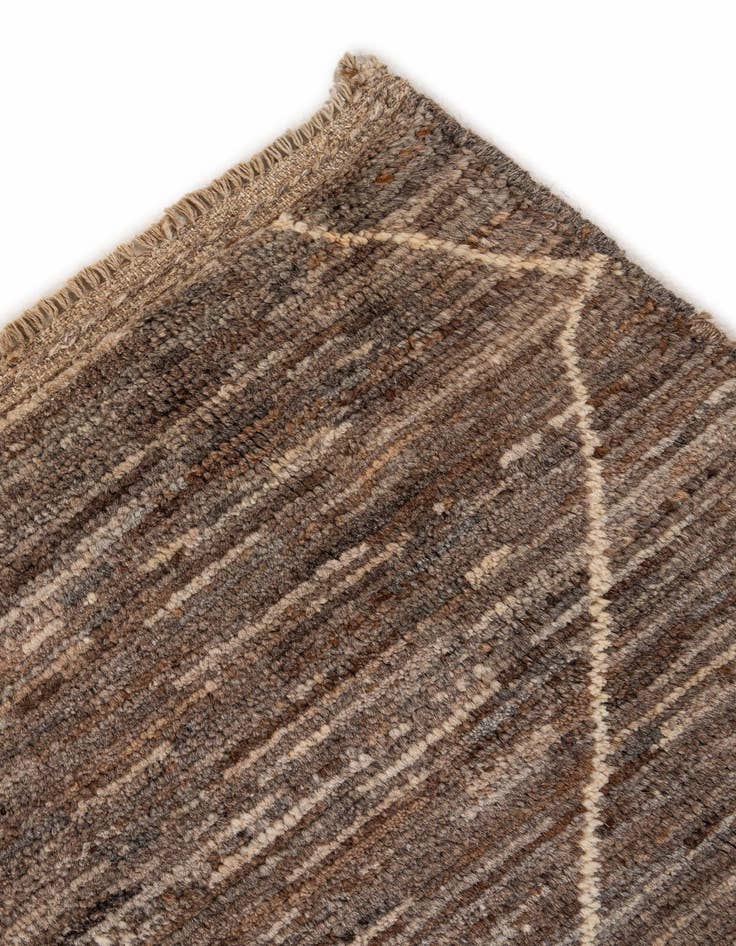 Detail image of  5' 11 x 7' 11  Hand Knotted Moroccan Wool Rug