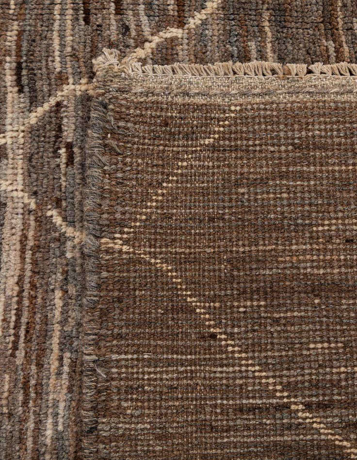 Detail image of  5' 11 x 7' 11  Hand Knotted Moroccan Wool Rug