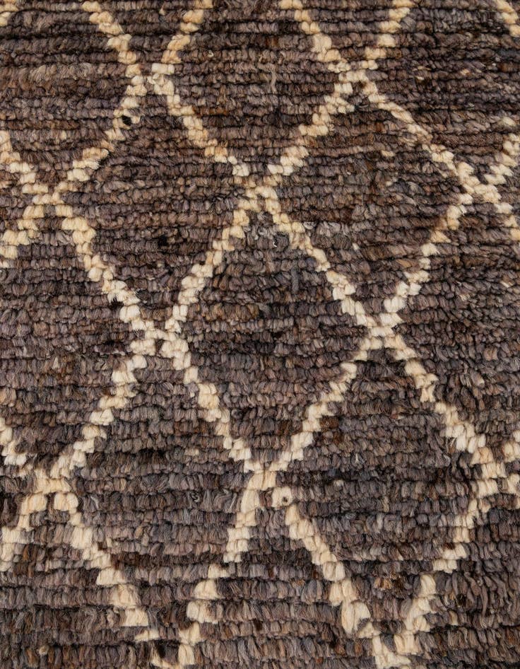 Detail image of  5' 9 x 8' 2  Hand Knotted Moroccan Wool Rug