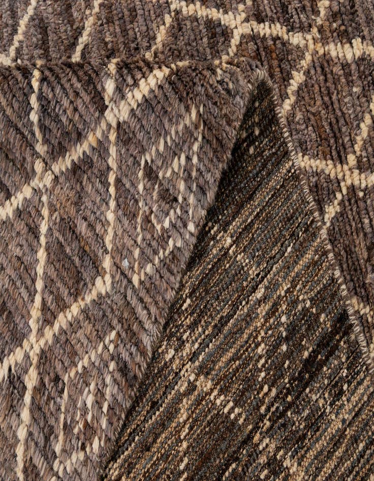 Detail image of  5' 9 x 8' 2  Hand Knotted Moroccan Wool Rug