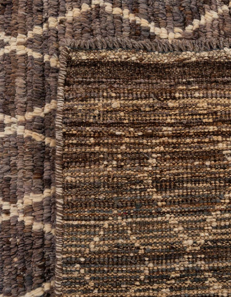 Detail image of  5' 9 x 8' 2  Hand Knotted Moroccan Wool Rug