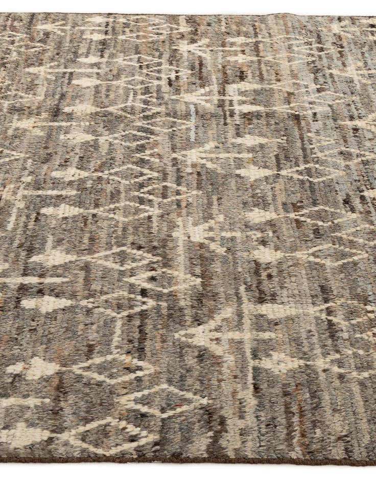 Detail image of  6' 8 x 9' 9  Hand Knotted Moroccan Wool Rug