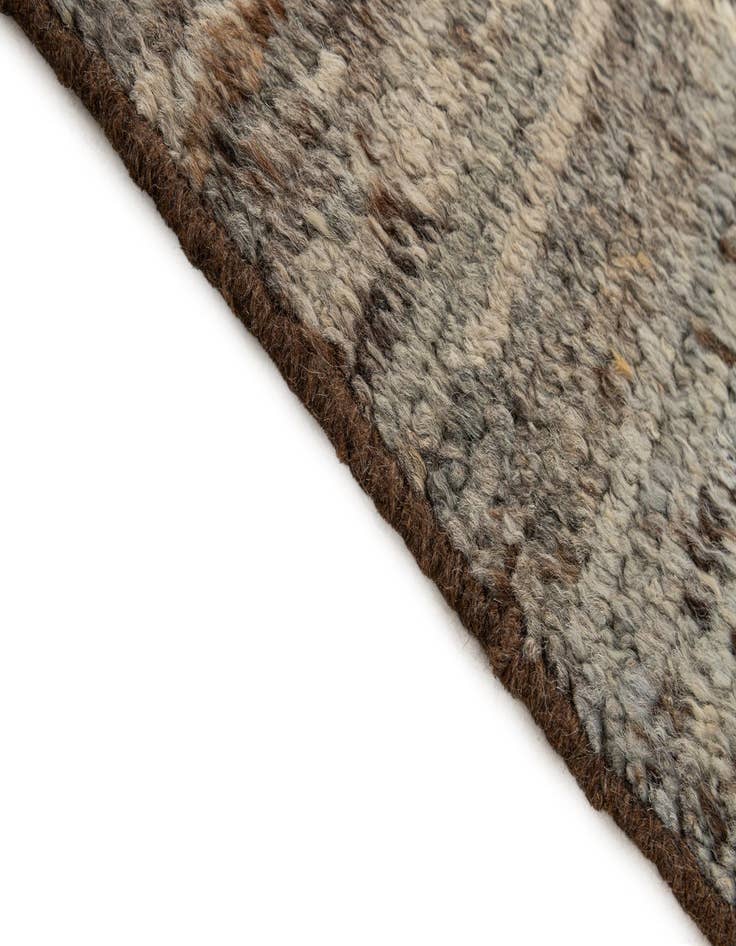 Detail image of  6' 8 x 9' 9  Hand Knotted Moroccan Wool Rug