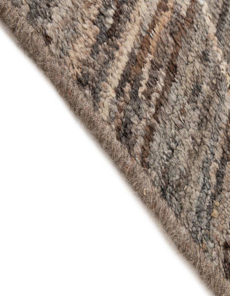 Detail image of  6' 10 x 9' 8  Hand Knotted Moroccan Wool Rug