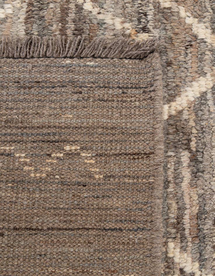 Detail image of  6' 10 x 9' 8  Hand Knotted Moroccan Wool Rug