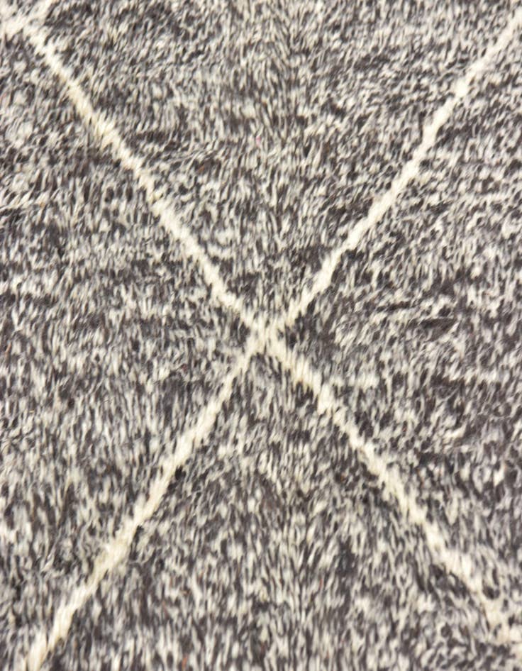 Detail image of  4' 10 x 7' 10  Hand Knotted Moroccan Wool Rug