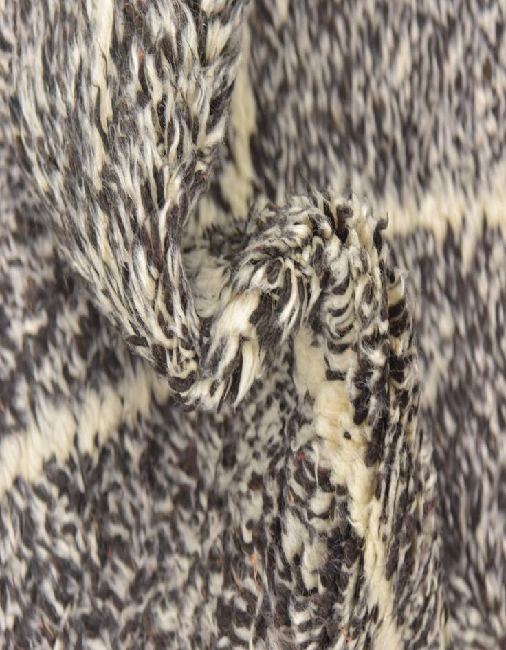 Detail image of  4' 10 x 7' 10  Hand Knotted Moroccan Wool Rug