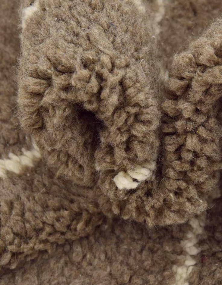 Detail image of  5' 3 x 8' 8  Hand Knotted Moroccan Wool Rug