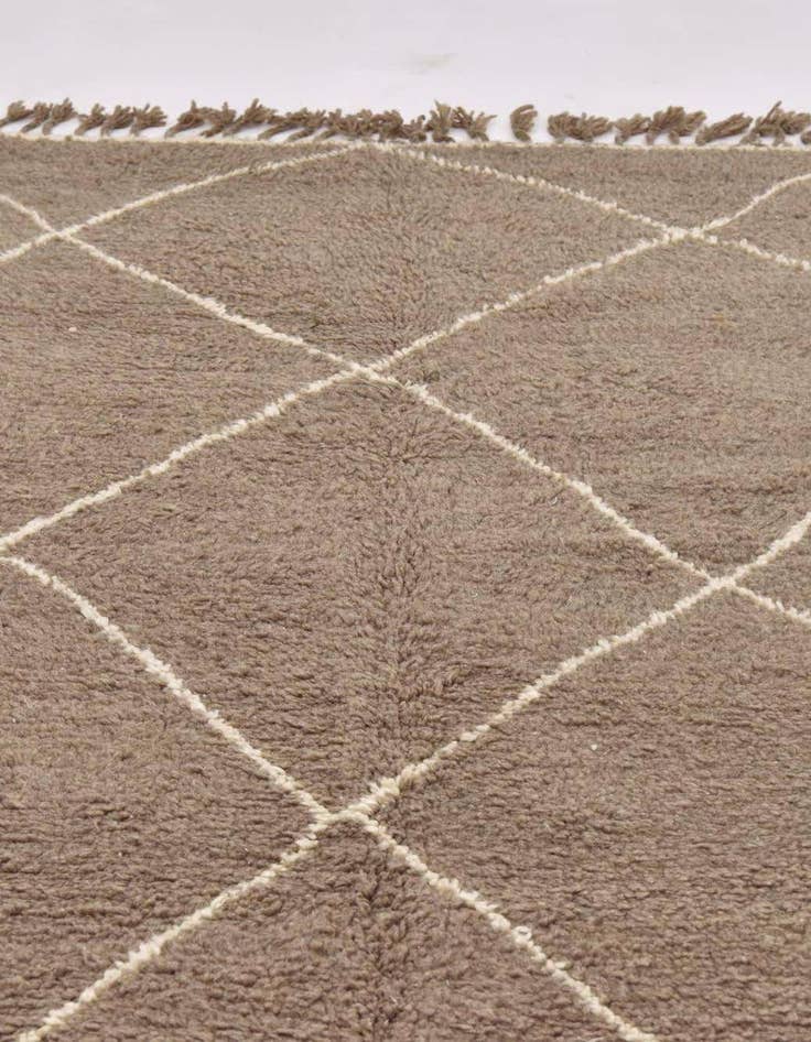 Detail image of  5' 3 x 8' 8  Hand Knotted Moroccan Wool Rug