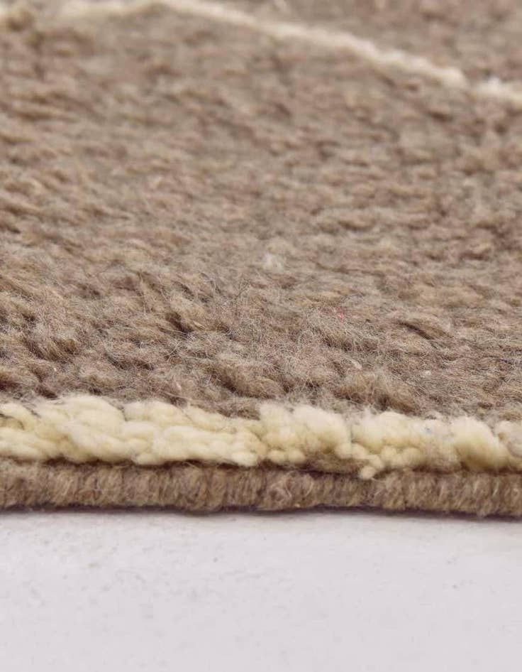 Detail image of  5' 3 x 8' 8  Hand Knotted Moroccan Wool Rug