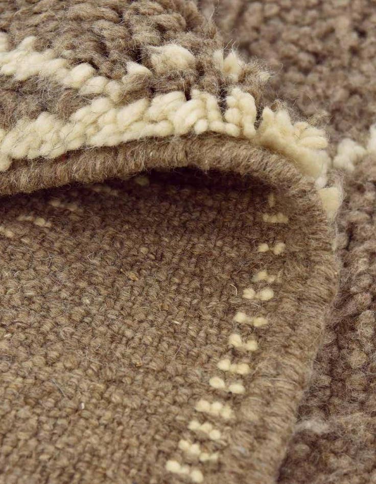 Detail image of  5' 3 x 8' 8  Hand Knotted Moroccan Wool Rug