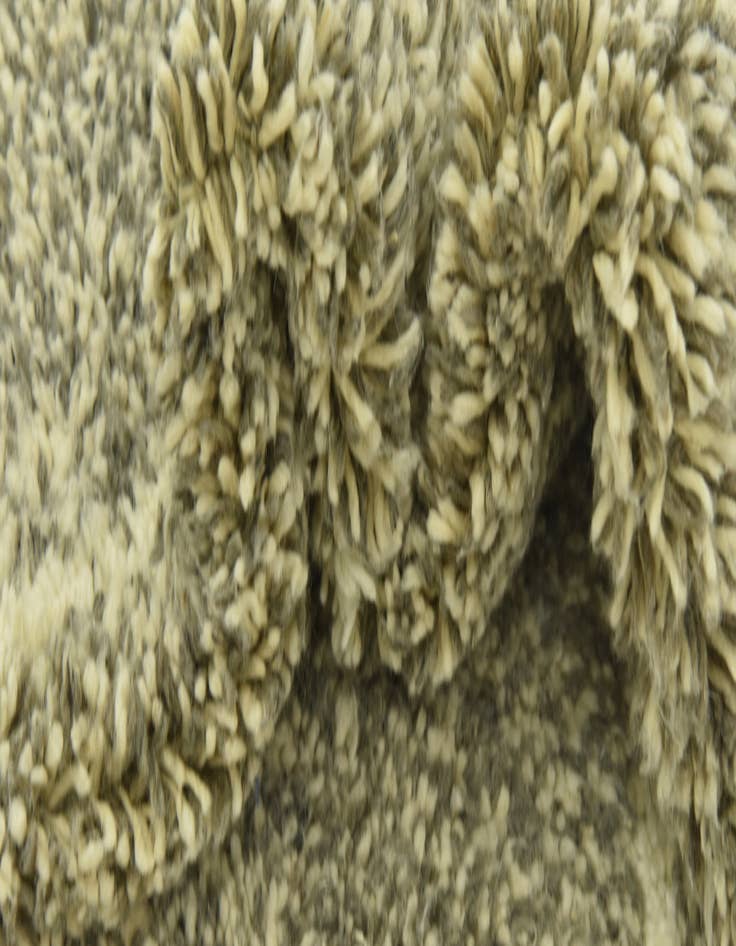 Detail image of  5' 6 x 8' 4  Hand Knotted Moroccan Wool Rug