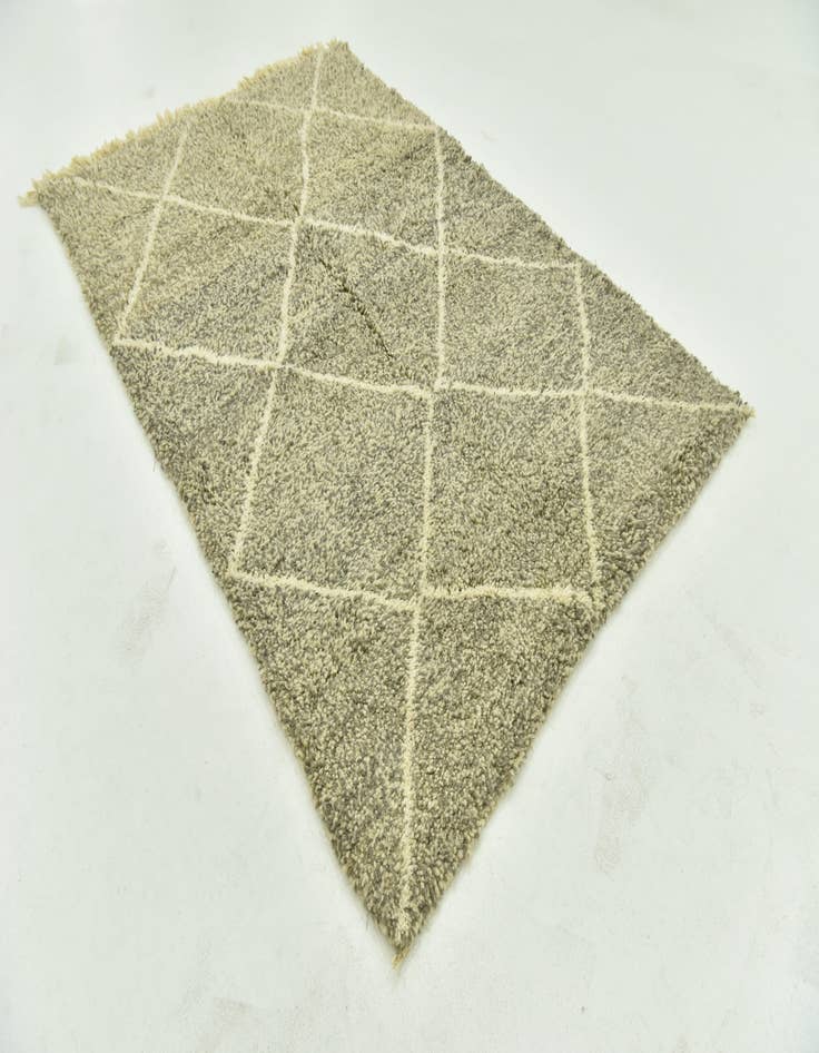 Detail image of  5' 6 x 8' 4  Hand Knotted Moroccan Wool Rug