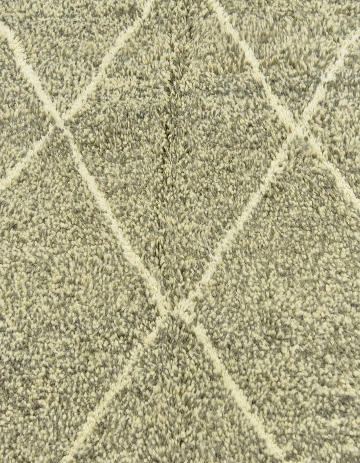 Detail image of  5' 6 x 8' 4  Hand Knotted Moroccan Wool Rug