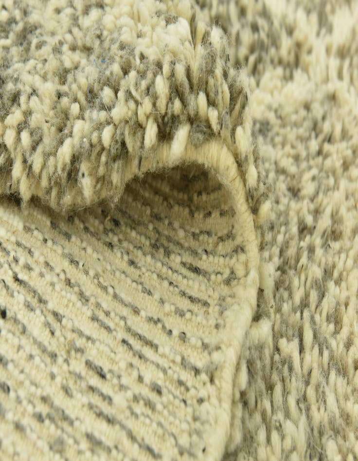 Detail image of  5' 6 x 8' 4  Hand Knotted Moroccan Wool Rug