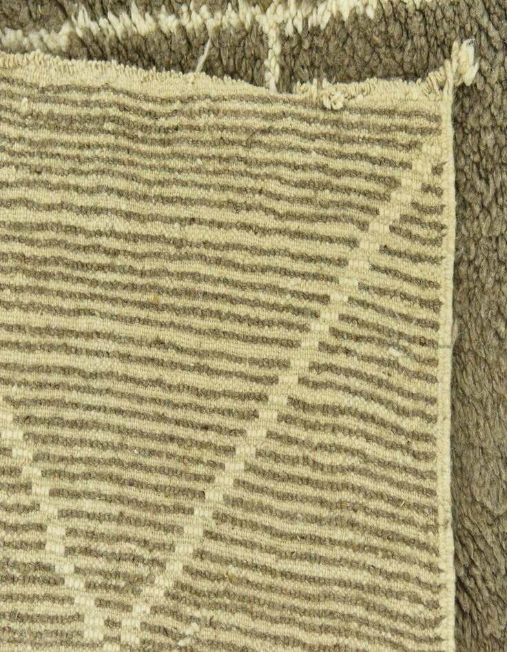 Detail image of  4' 9 x 7' 3  Hand Knotted Moroccan Wool Rug