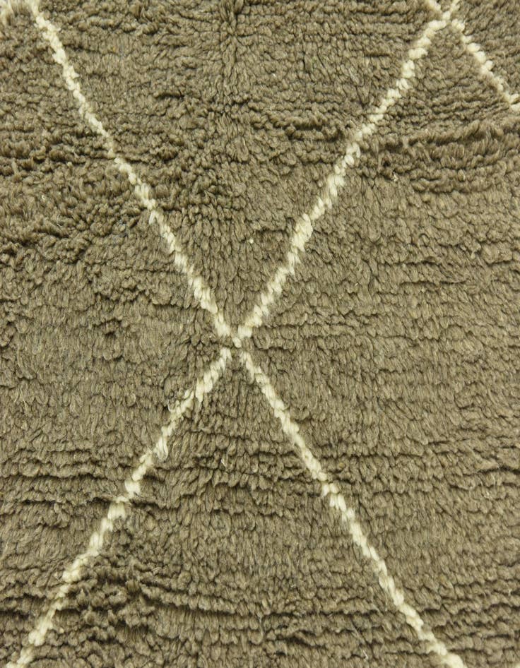 Detail image of  4' 9 x 7' 3  Hand Knotted Moroccan Wool Rug