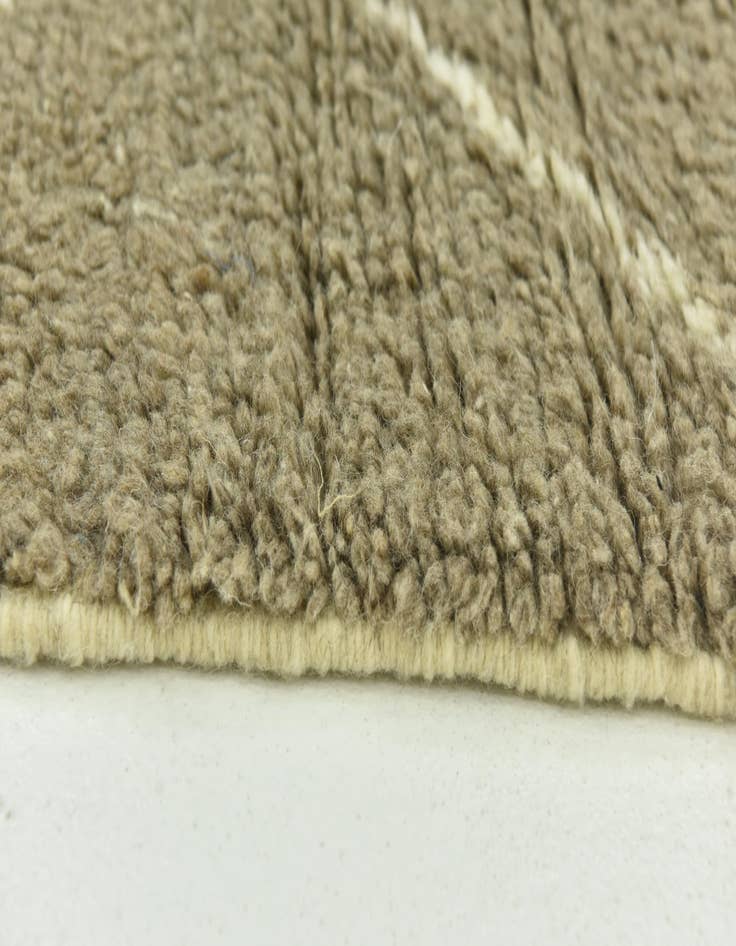 Detail image of  4' 9 x 7' 3  Hand Knotted Moroccan Wool Rug