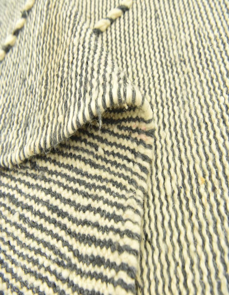 Detail image of  6' 2 x 10' 7  Hand Knotted Moroccan Wool Rug