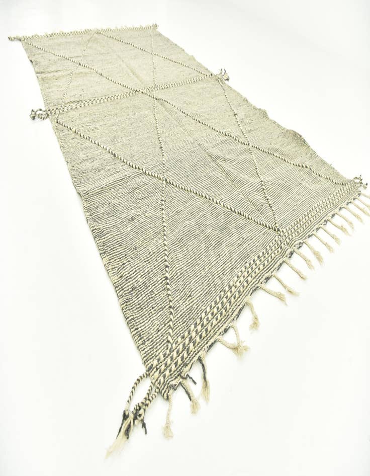 Detail image of  6' 2 x 10' 7  Hand Knotted Moroccan Wool Rug