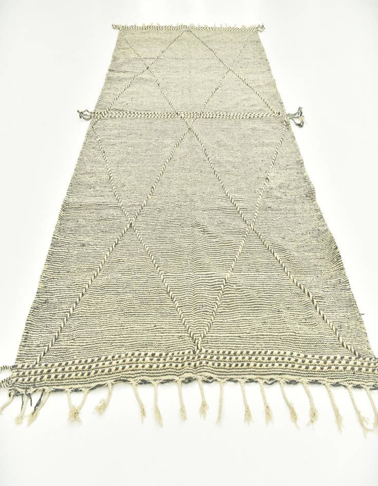 Detail image of  6' 2 x 10' 7  Hand Knotted Moroccan Wool Rug