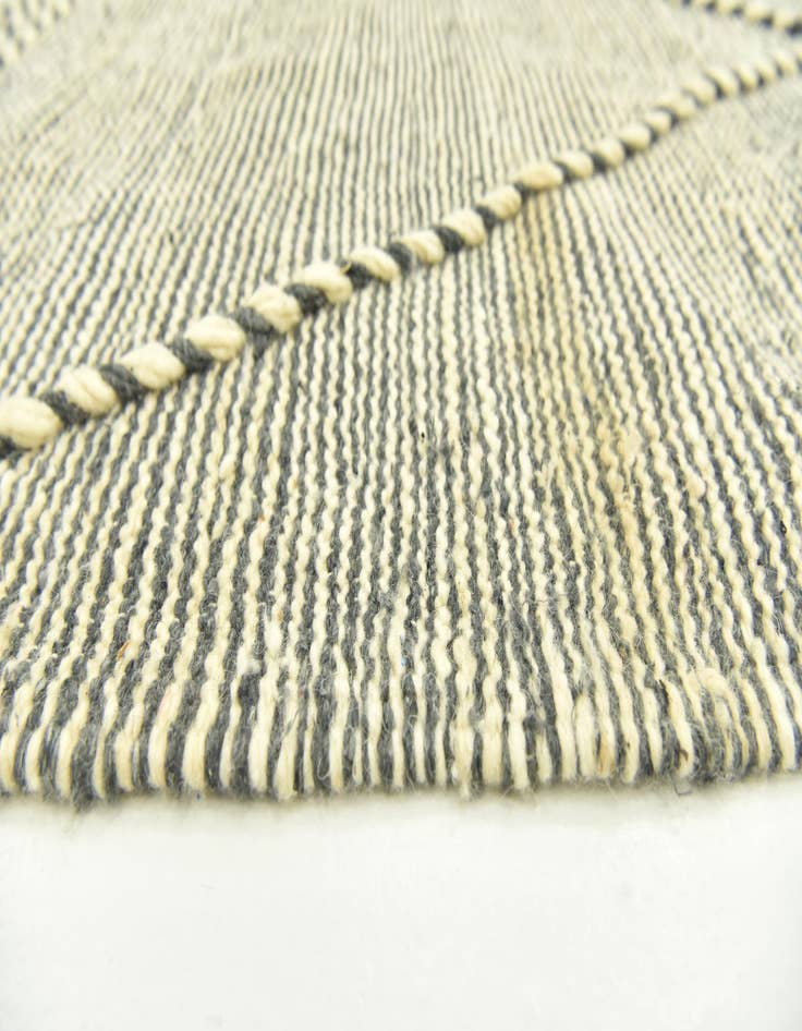 Detail image of  6' 2 x 10' 7  Hand Knotted Moroccan Wool Rug