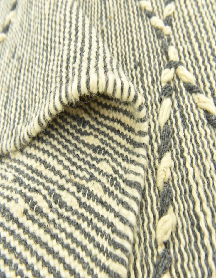 Detail image of  6' 8 x 11' 2  Hand Knotted Moroccan Wool Rug