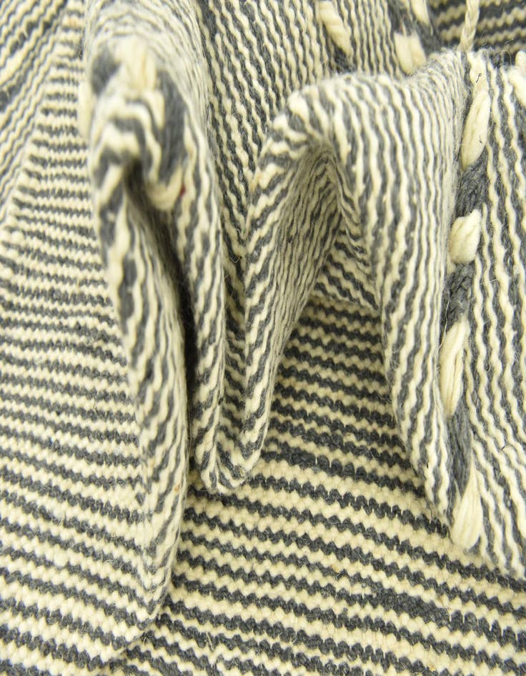 Detail image of  6' 8 x 11' 2  Hand Knotted Moroccan Wool Rug