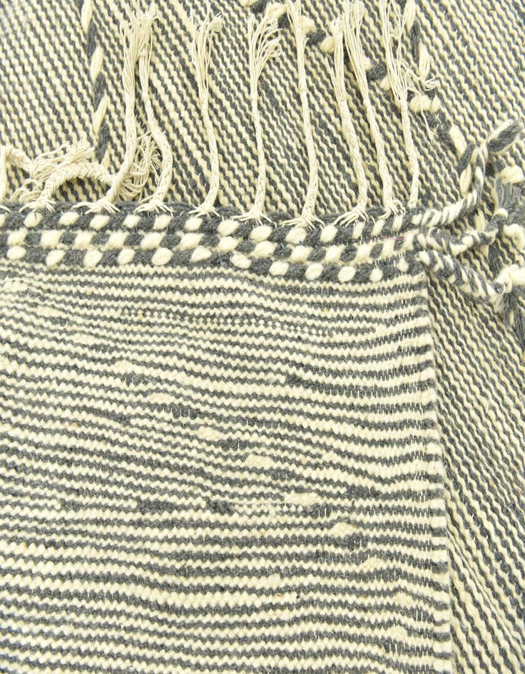 Detail image of  6' 8 x 11' 2  Hand Knotted Moroccan Wool Rug