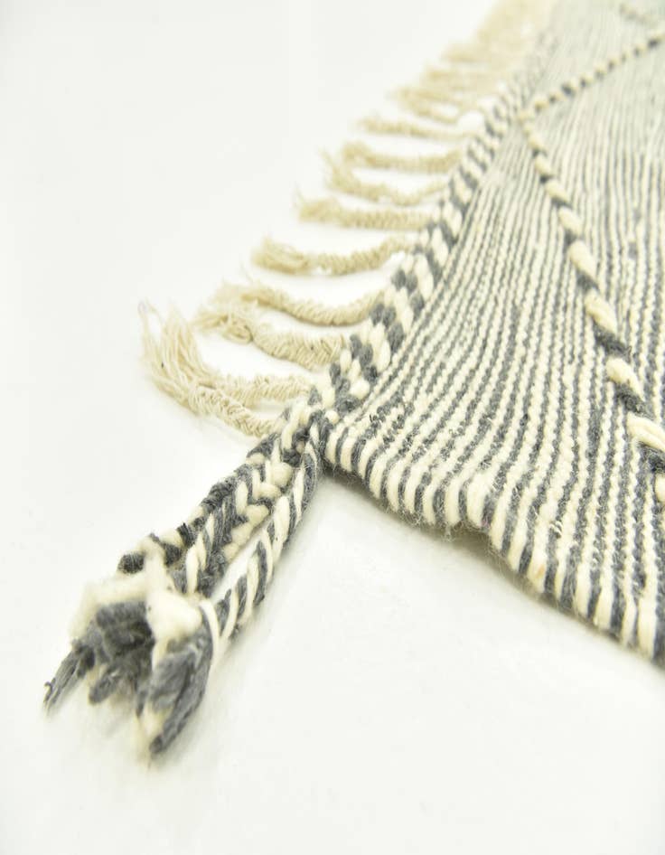 Detail image of  6' 8 x 11' 2  Hand Knotted Moroccan Wool Rug