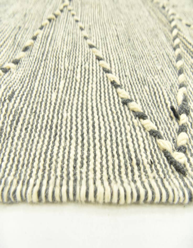 Detail image of  6' 8 x 11' 2  Hand Knotted Moroccan Wool Rug