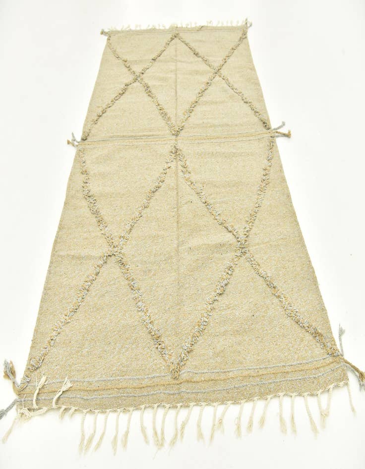 Detail image of  5' 1 x 8' 10  Hand Knotted Moroccan Wool Rug